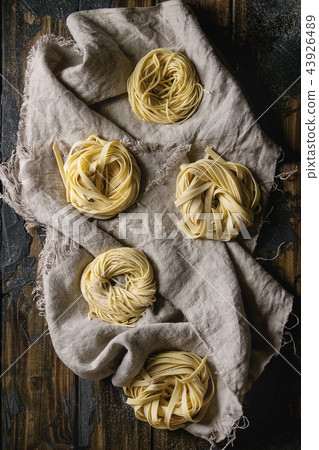 Homemade uncooked pasta Homemade uncooked pasta 43926489