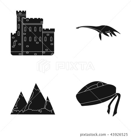 vector, balmoral, black 43926525