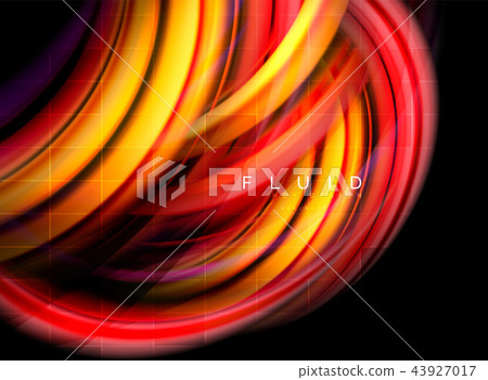 Fluid smooth wave abstract background, flowing glowing color motion concept, trendy abstract layout Fluid smooth wave abstract background, flowing glowing color motion concept, trendy abstract layout 43927017