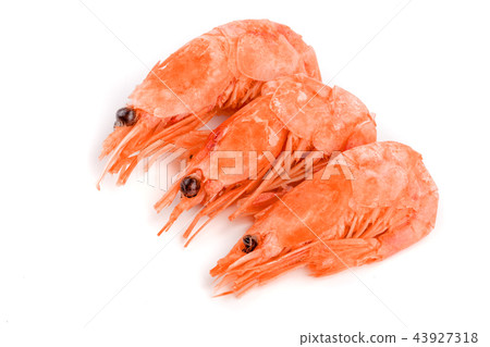 Red cooked prawn or shrimp isolated on white background Red cooked prawn or shrimp isolated on white background 43927318