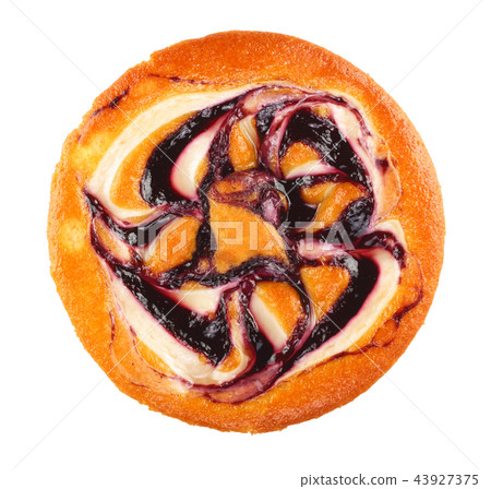 Homemade pie isolated on white background. Top view. Flat lay Homemade pie isolated on white background. Top view. Flat lay 43927375