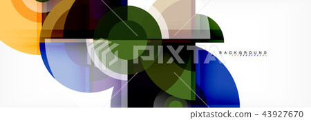Vector fantastic circle modern geometric background template Vector fantastic circle modern geometric background template 43927670