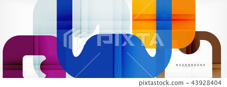 Square geometric background, multicolored template for business or technology presentation or web Square geometric background, multicolored template for business or technology presentation or web 43928404