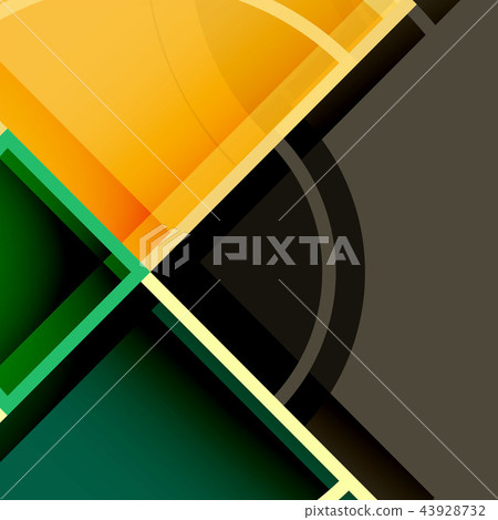 Creative circles geometric abstract background with 3d effect Creative circles geometric abstract background with 3d effect 43928732