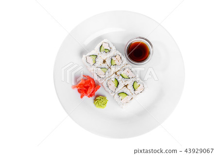 Sushi, rolls on a white isolated background Sushi, rolls on a white isolated background 43929067