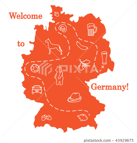 various symbols of Germany Travel and leisure. 43929675