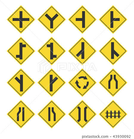 Traffic signs set, Road signs collection Traffic signs set, Road signs collection 43930092