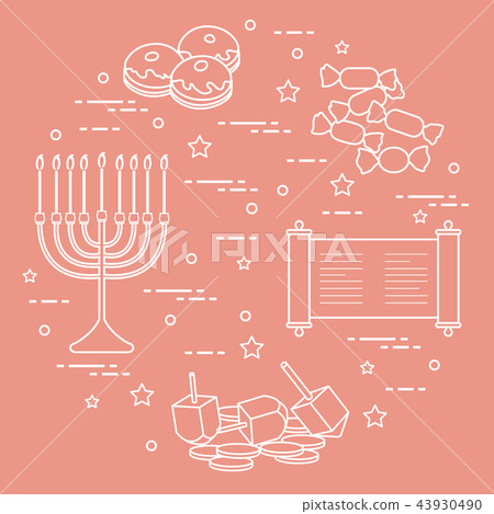 Jewish holiday Hanukkah 43930490