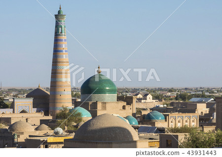 Panoramic view of the main monuments of Khiva 43931443