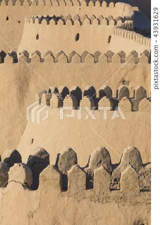 City walls of the ancient city of Khiva. City walls of the ancient city of Khiva. 43931629