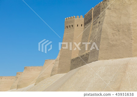 City walls of the ancient city of Khiva. City walls of the ancient city of Khiva. 43931638