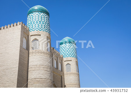 The twin-turreted East Gate of Khiva. 43931732