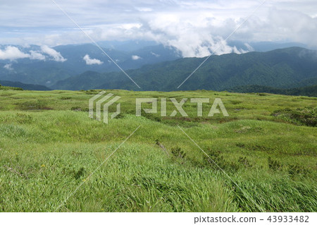Echigo view of Hiragatake summit Echigo mountains Echigo view of Hiragatake summit Echigo mountains 43933482