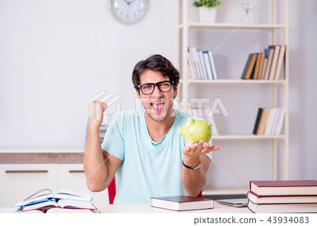 Young student in expensive tuition concept 43934083