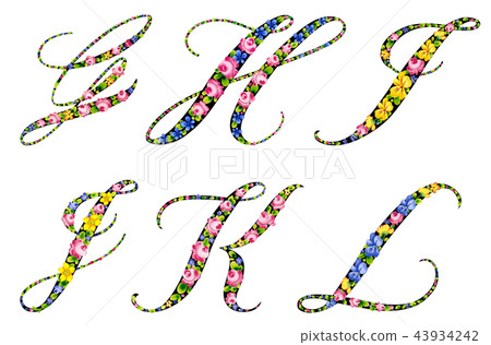 Flower initials 43934242