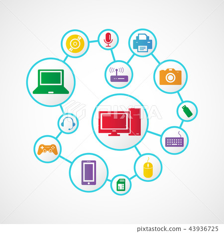 Devices icon and technology , connection concept Devices icon and technology , connection concept 43936725