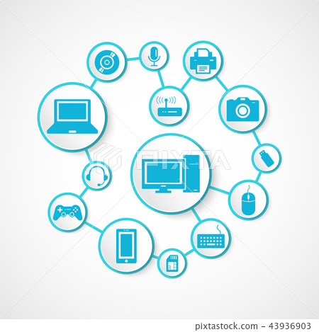 Devices icon and technology , connection concept Devices icon and technology , connection concept 43936903