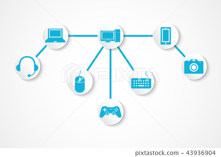 Devices icon and technology , connection concept Devices icon and technology , connection concept 43936904