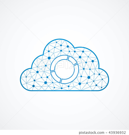 Technology cloud icon 43936932