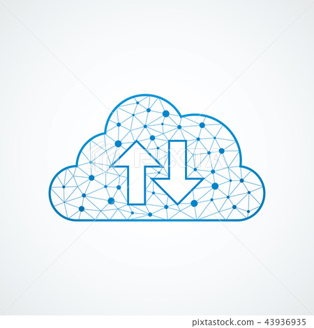 Technology cloud icon Technology cloud icon 43936935