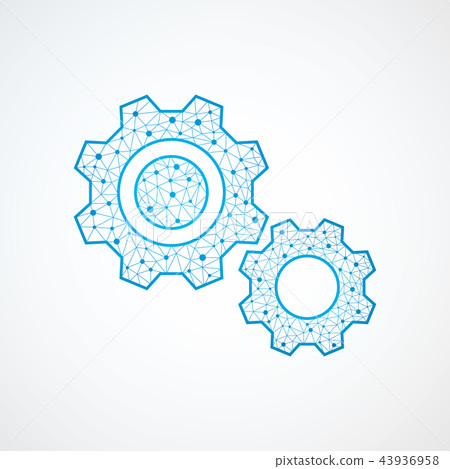 Technology gear icon Technology gear icon 43936958