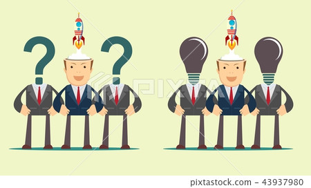 Business idea start up concept. Stock flat vector illustration. Business idea start up concept. Stock flat vector illustration. 43937980