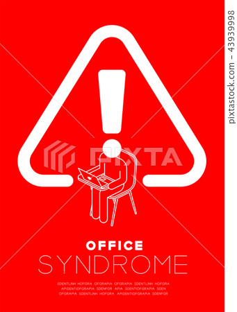 Exclamation mark with man icon pictogram 43939998