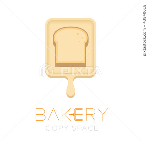 Bread and Wood tray logo icon design illustration 43940018