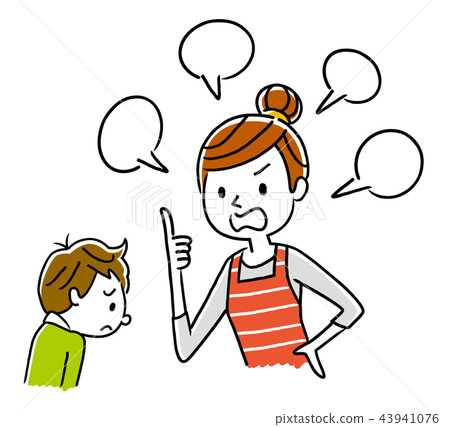 媽媽罵孩子 43941076