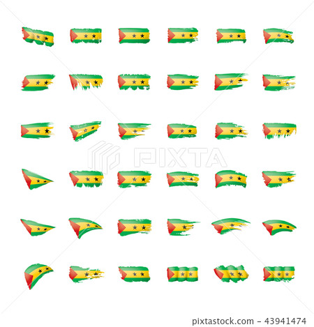 Sao Tome and Principe flag, vector illustration Sao Tome and Principe flag, vector illustration 43941474