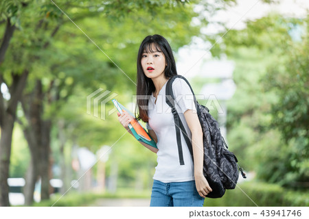 College student campus young female woman 43941746