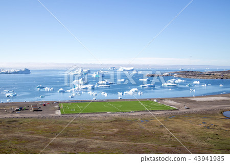 Soccer Field in Qeqertarsuaq, Greenland Soccer Field in Qeqertarsuaq, Greenland 43941985