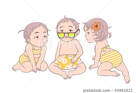 泳裝小孩 泳裝小孩 43942821
