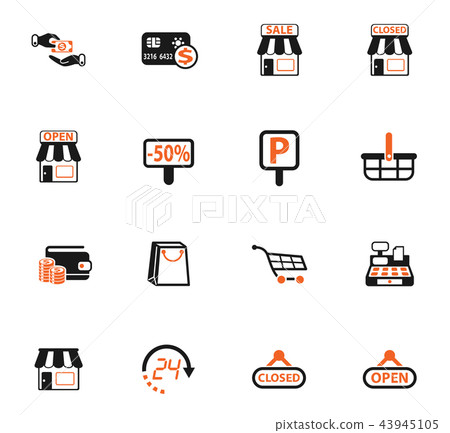 shop icon set 43945105