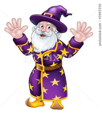 Wizard Cartoon Character Mascot Wizard Cartoon Character Mascot 43945350