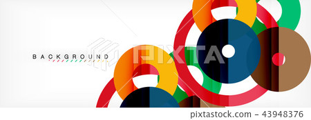 Geomtric modern backgrounds, rings abstract template Geomtric modern backgrounds, rings abstract template 43948376