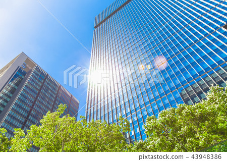 Scenery of office town Scenery of office town 43948386