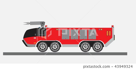 Airport Fire Truck Vector Airport Fire Truck Vector 43949324
