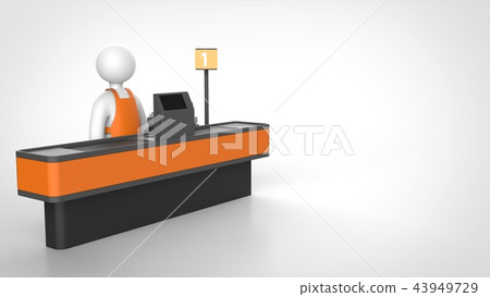 超市收銀機吧 43949729