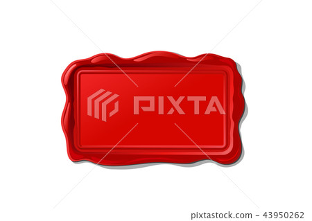 vector wax seal stamp shape 43950262