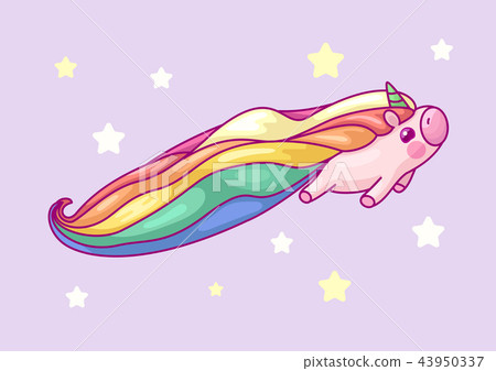 vector volume rainbow unicorn 43950337