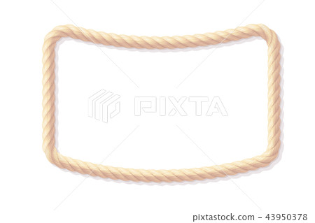 vector realistic rope frame 43950378