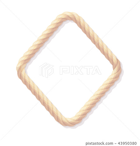vector realistic rope frame 43950380