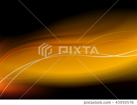 Yellow gentle abstract design with flowing stripes. 43950576