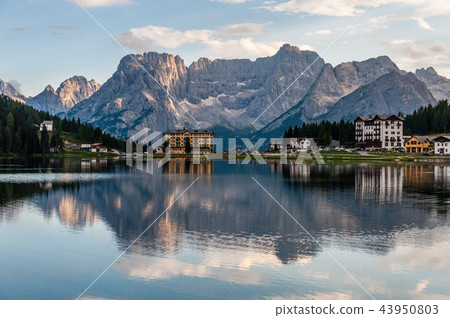 Reflections in Lake Misurina 43950803