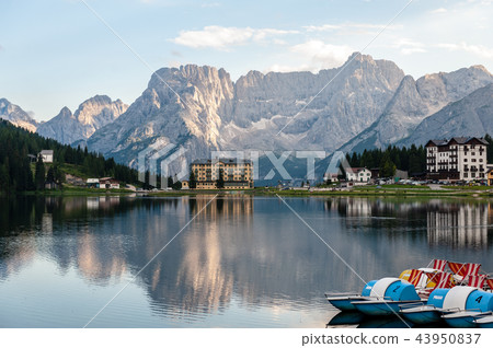 Reflections in Lake Misurina Reflections in Lake Misurina 43950837