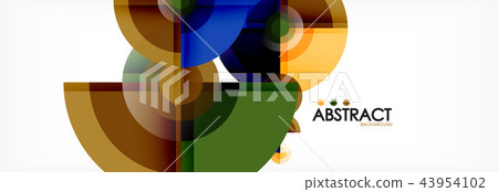 Vector fantastic circle modern geometric background template Vector fantastic circle modern geometric background template 43954102