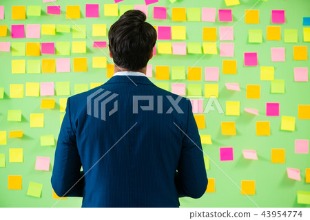 Businessman with many business priorities 43954774