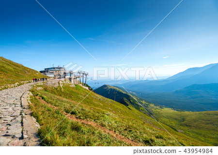 funicular station on the top of the mountain  43954984