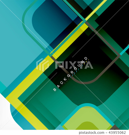Abstract background, square shapes geometric composition Abstract background, square shapes geometric composition 43955062